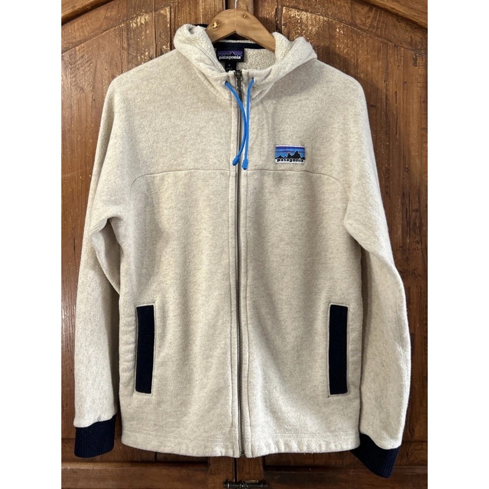 Mens RARE Patagonia Woolie Fleece Hoody Sz. Medium 26915 Wool Blend